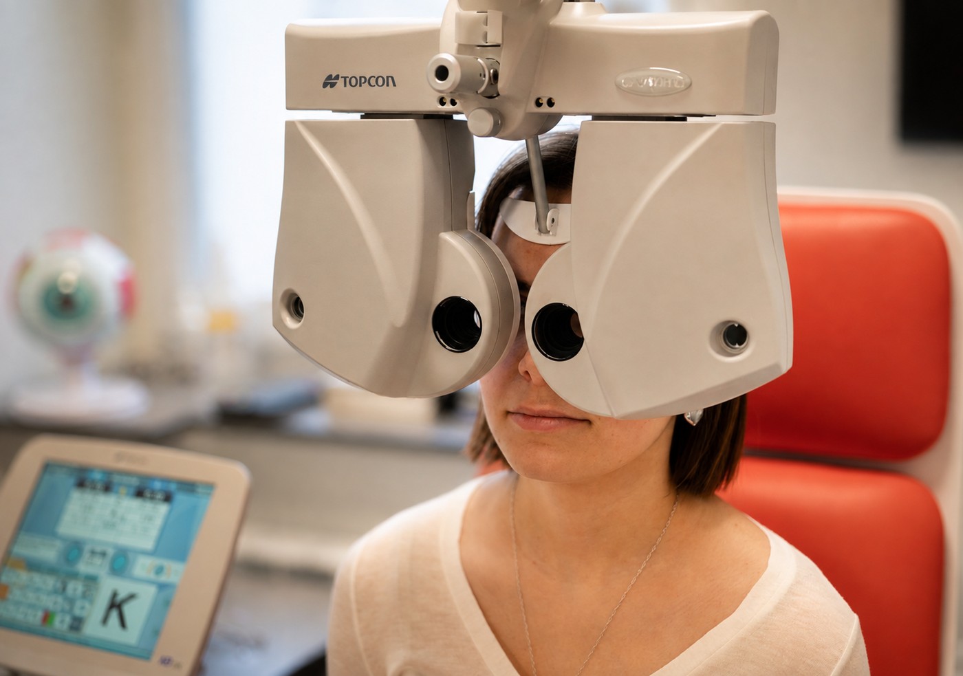 Pomiar wzroku w gabinecie optometrycznym w Gryficach